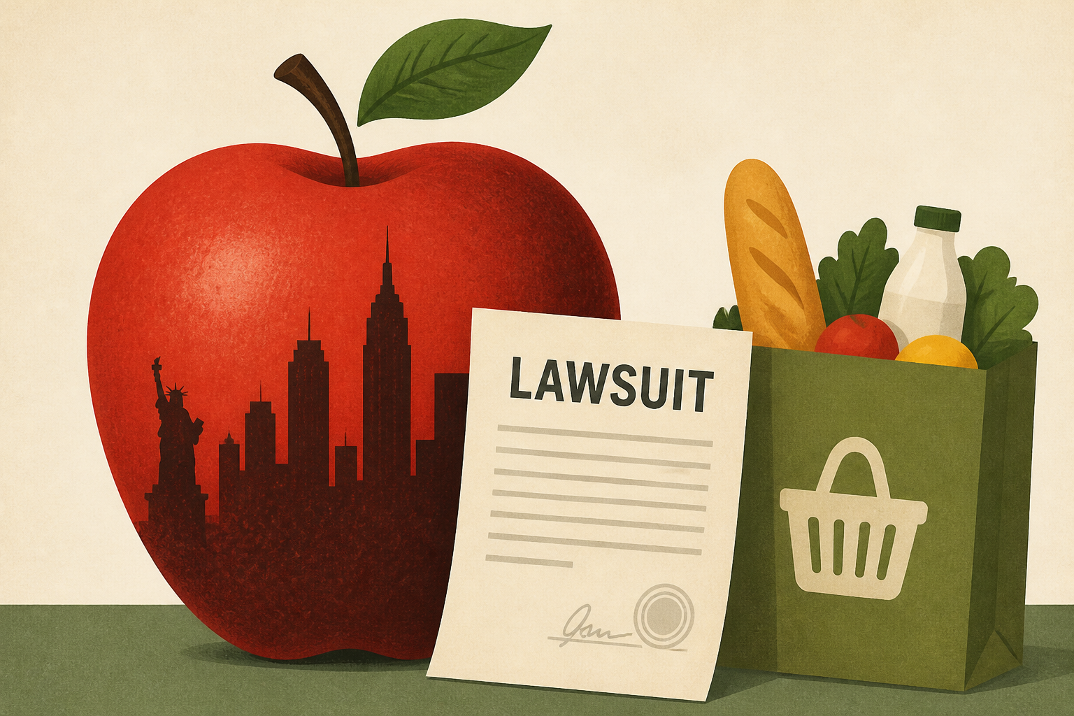 Big Apple targeted in lawsuit over Mamdani's government grocery store plans