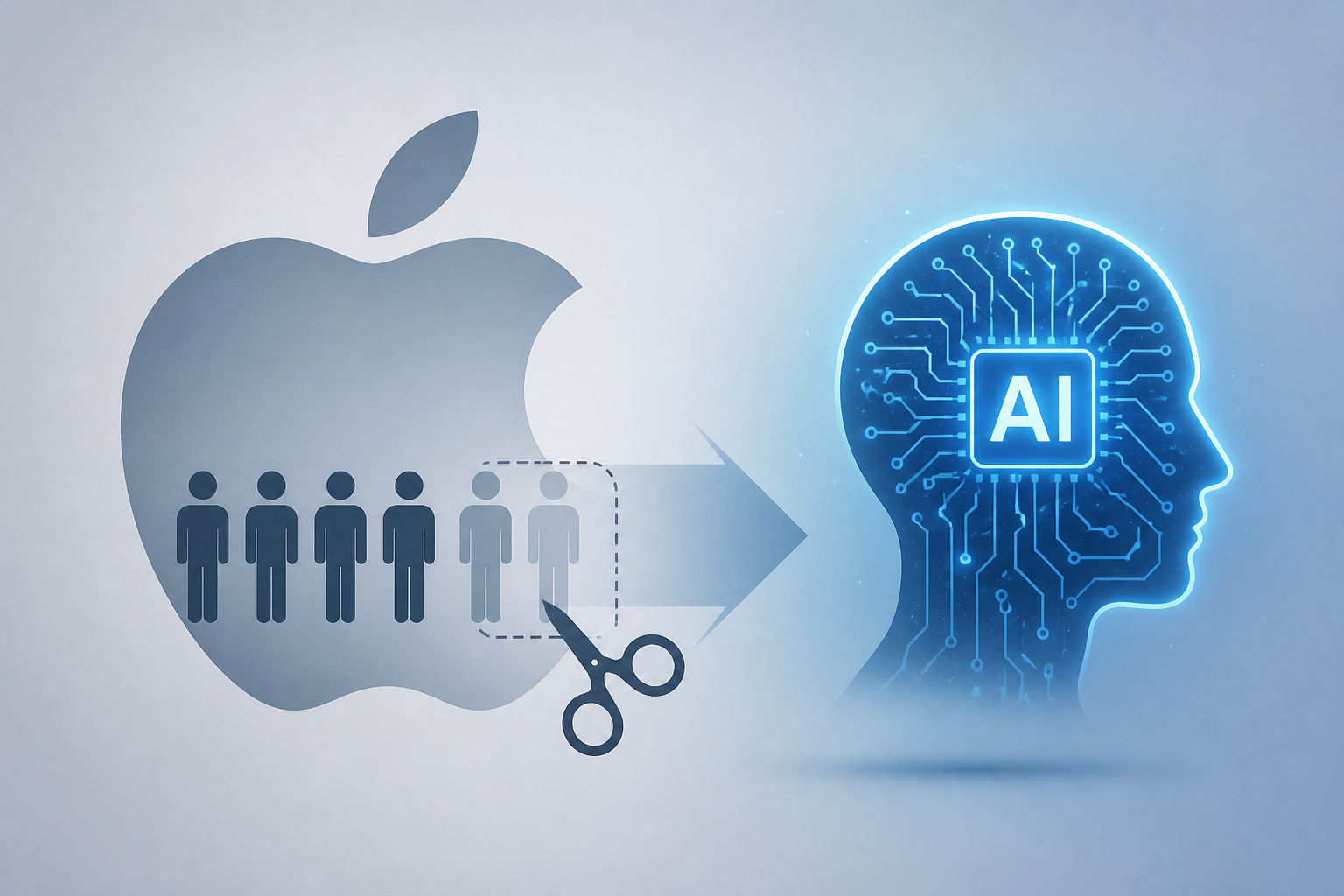 Apple cutting hundreds more jobs in shift toward AI