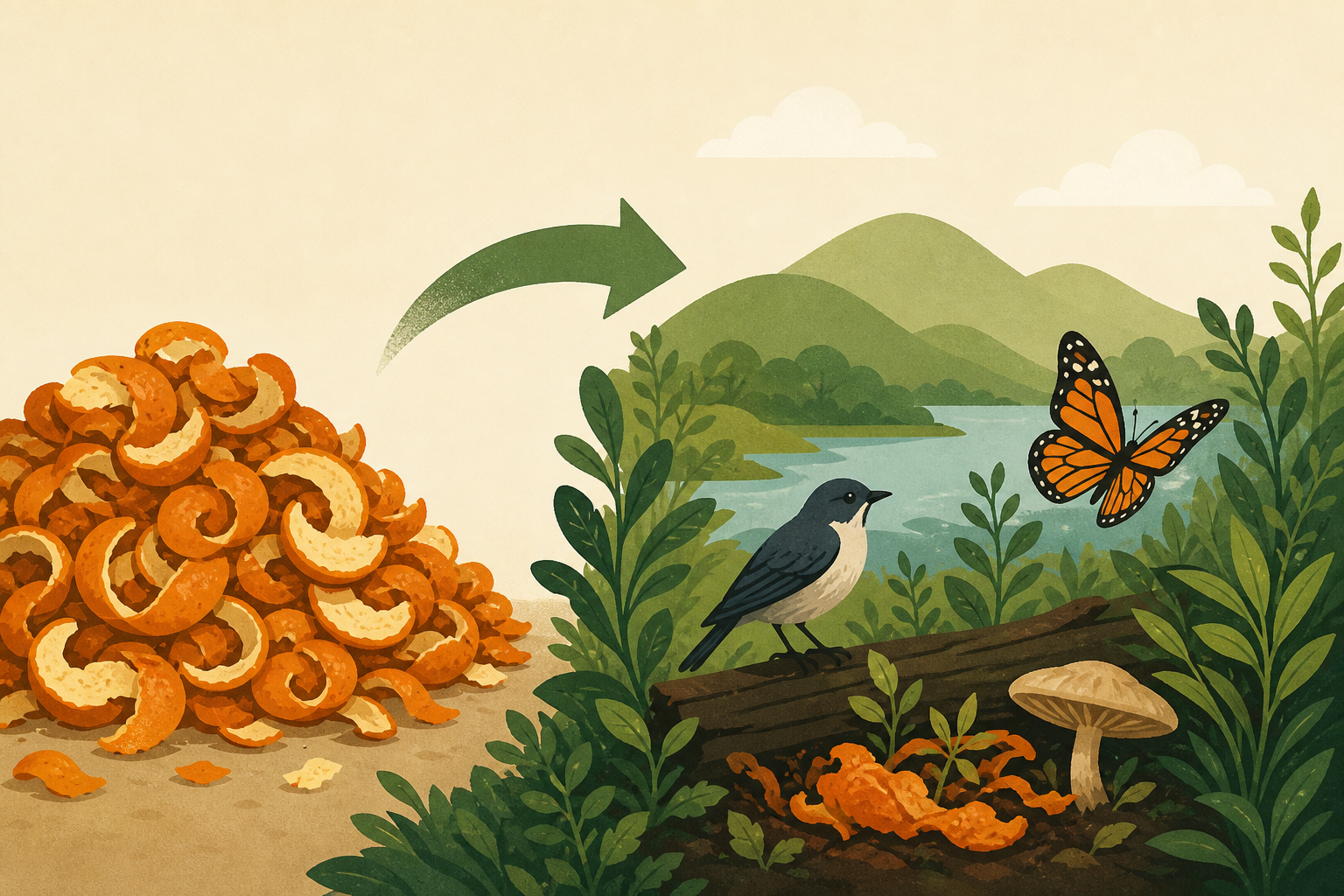 In 1997, they dumped 12,000 tons of orange peels in a national park: Three decades later it has created a thriving ecosystem teeming with life