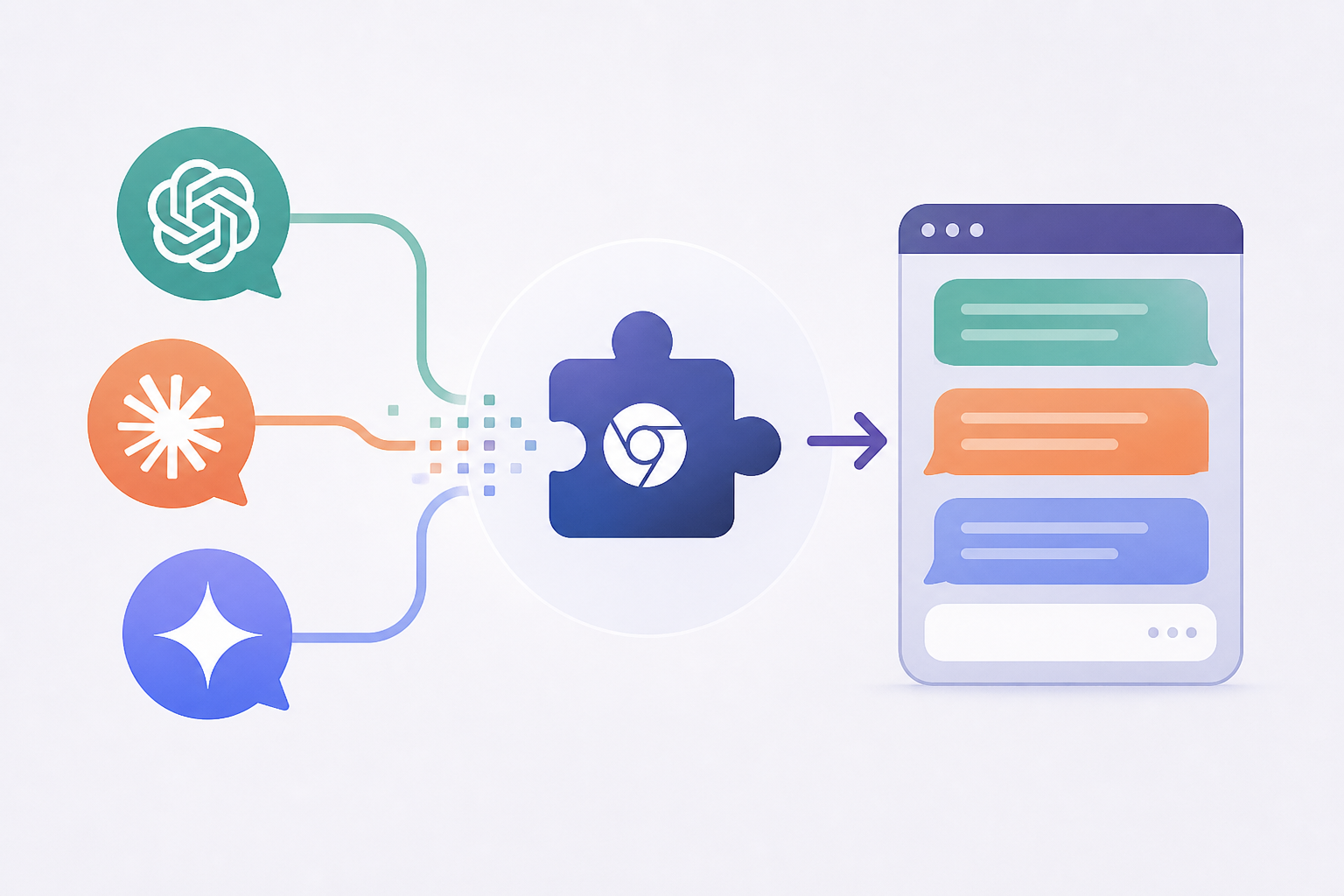 I found an easier way to transfer my chats between ChatGPT, Claude and Gemini - and it only takes a single Chrome extension