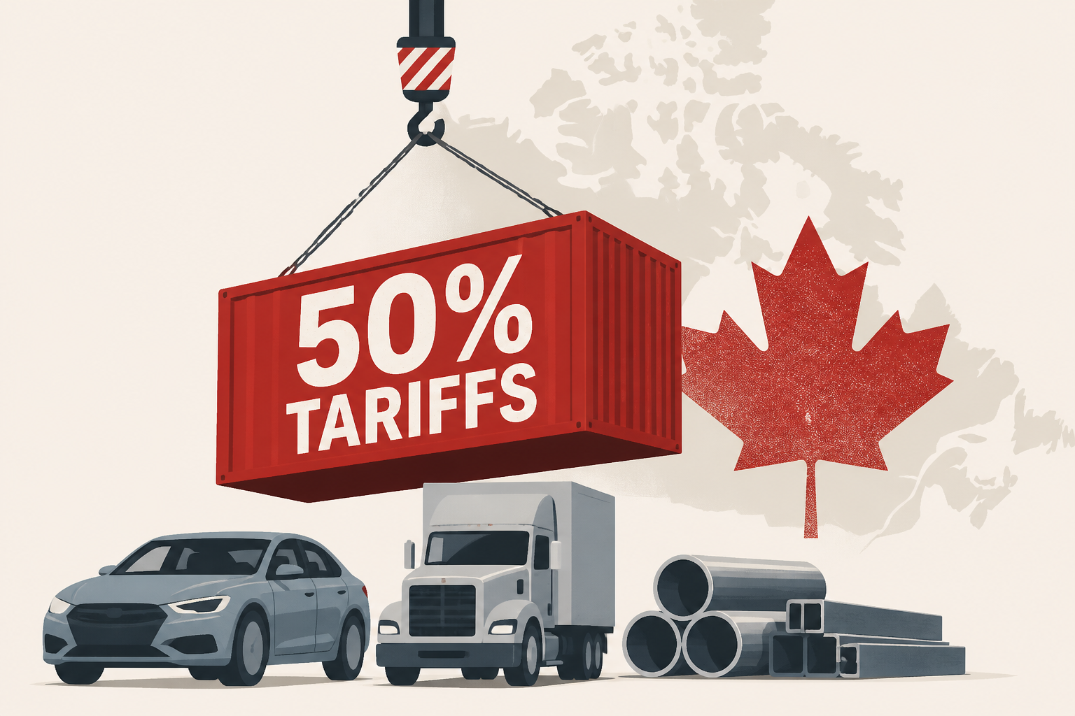 Trump threatens 50% tariffs on Canadian cars, trucks, metals