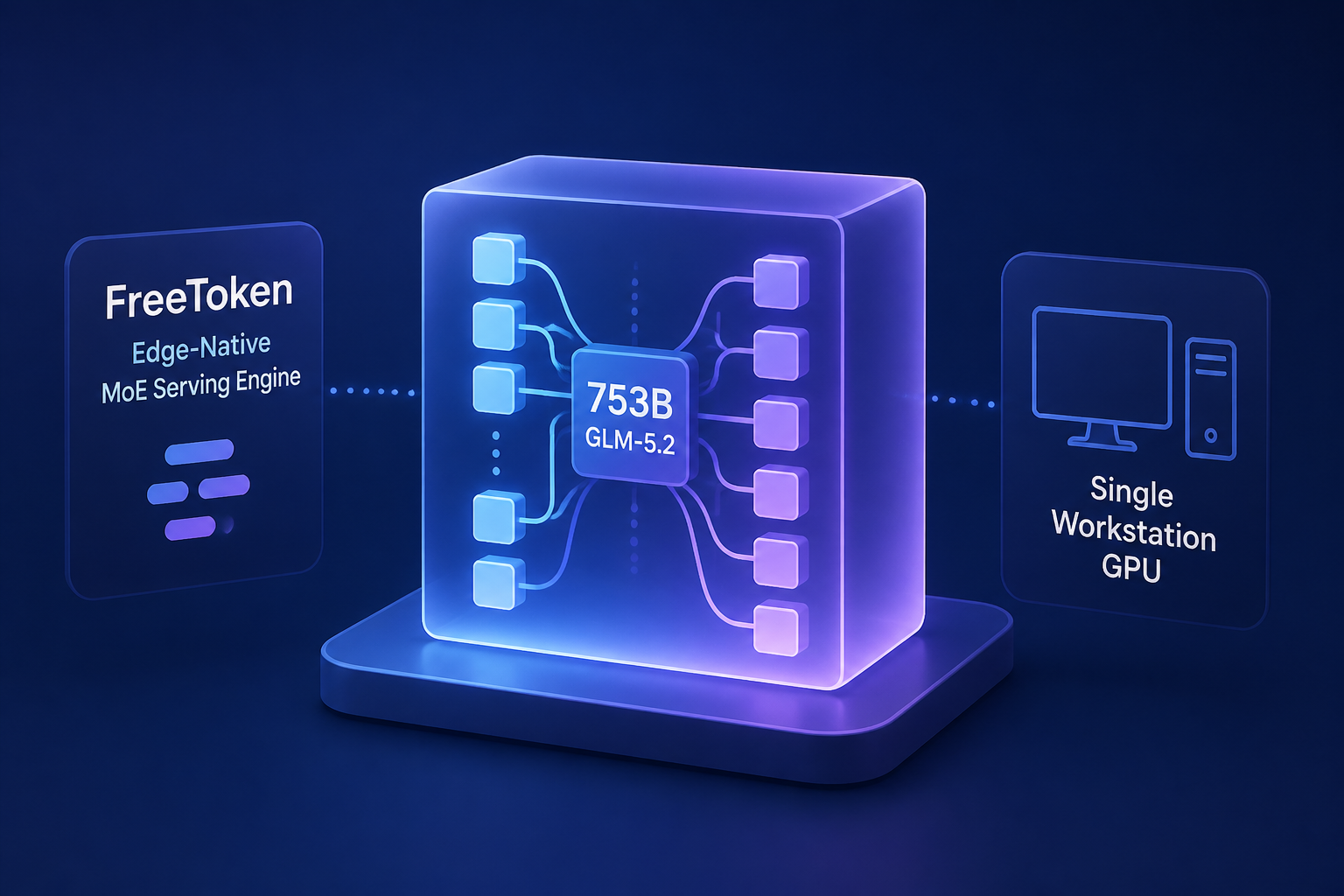 Meet FreeToken: An Edge-Native MoE Serving Engine that Runs 753B GLM-5.2 on a Single Workstation GPU