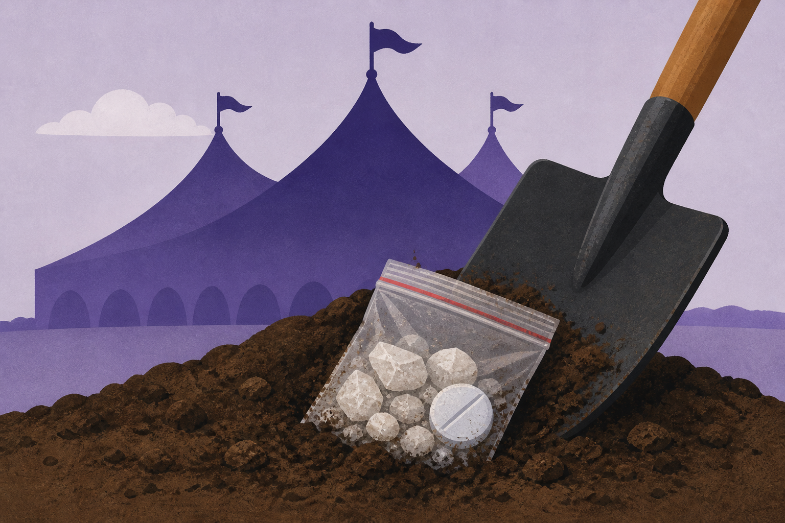 Drugs dug up at Creamfields site ahead of music festival