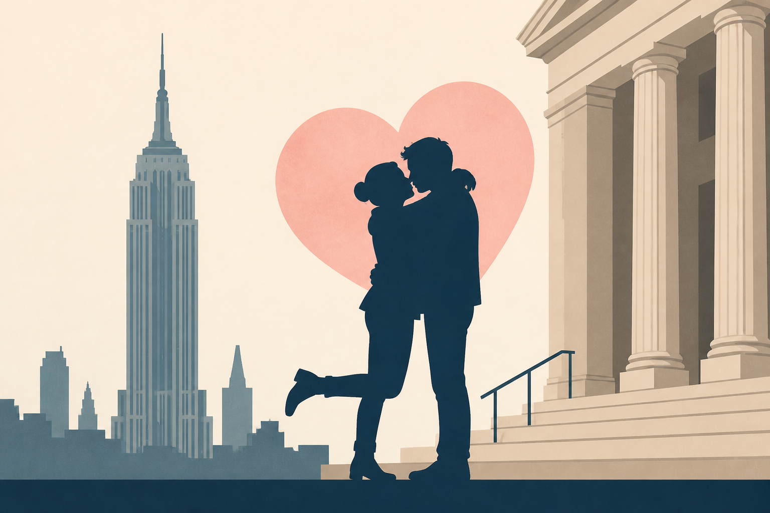 Empire State Building climbers kiss outside court after viral proposal