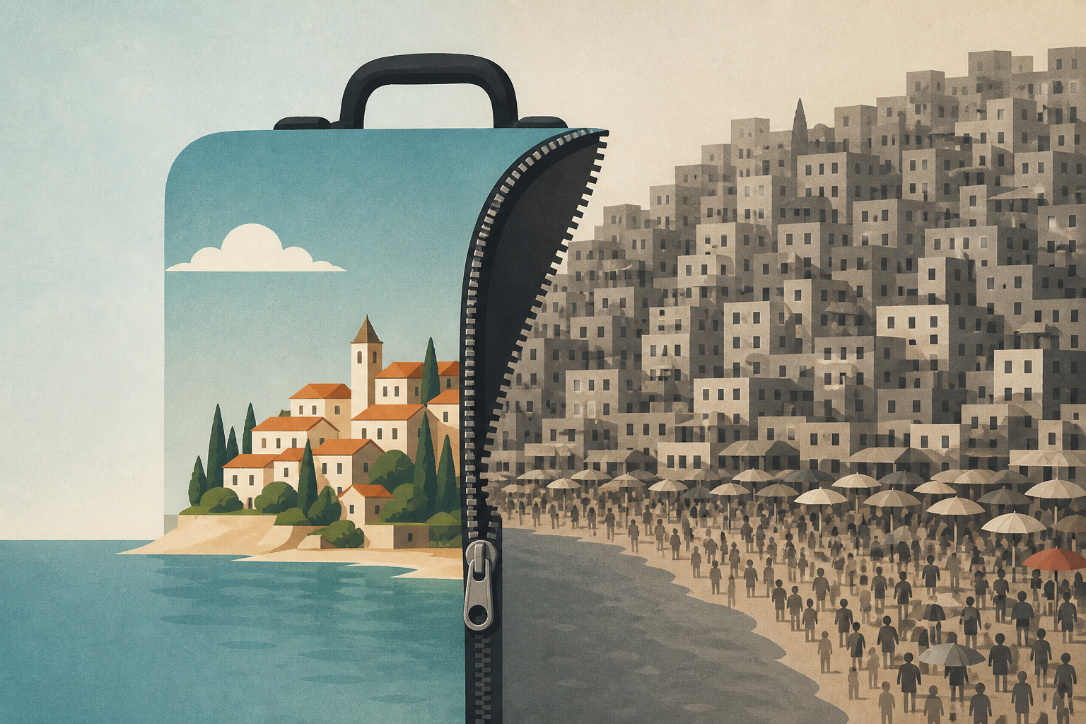 European vacation spots become unrecognizable