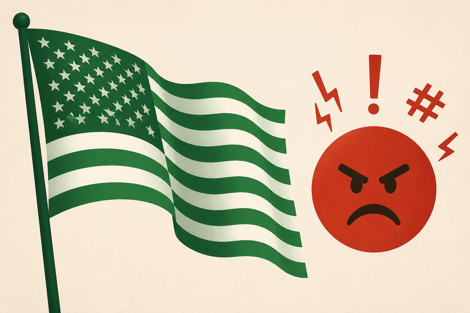 Donald Trump waves a patriotic green flag and the liberals are furious, Bubba Wallace locks up & 'F-K HIM!'