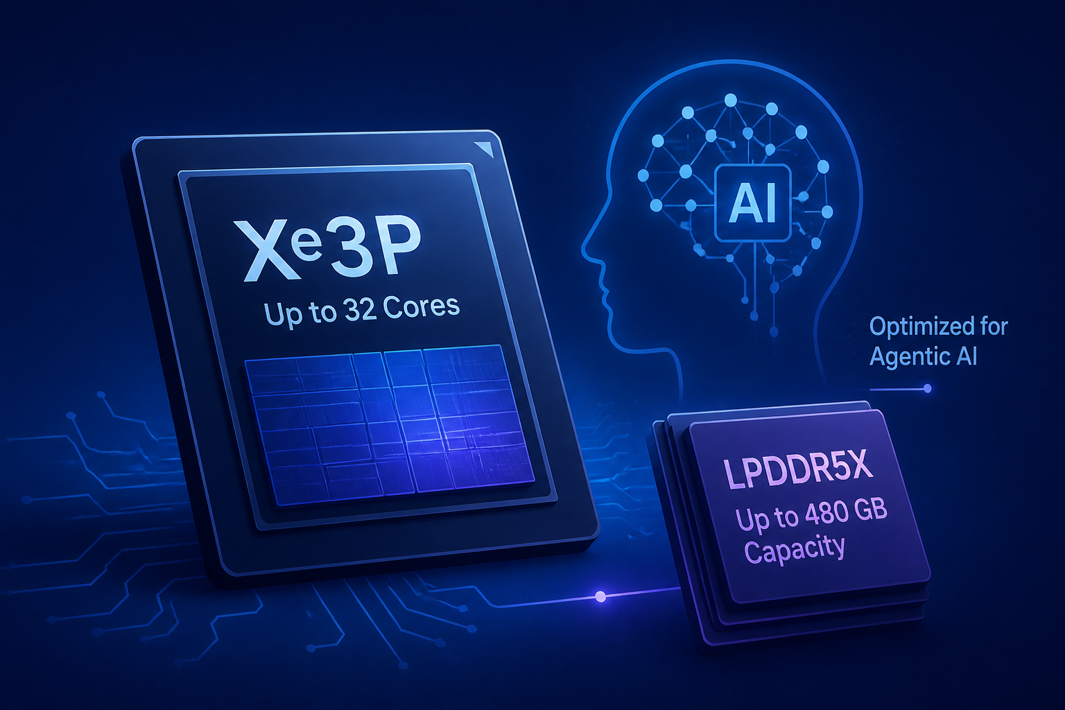 Intel Crescent Island GPUs Pack Up To 32 Xe3P Cores, Optimized For Agentic AI With Low-Cost LPDDR5X That Reaches Up To 480 GB Capacity
