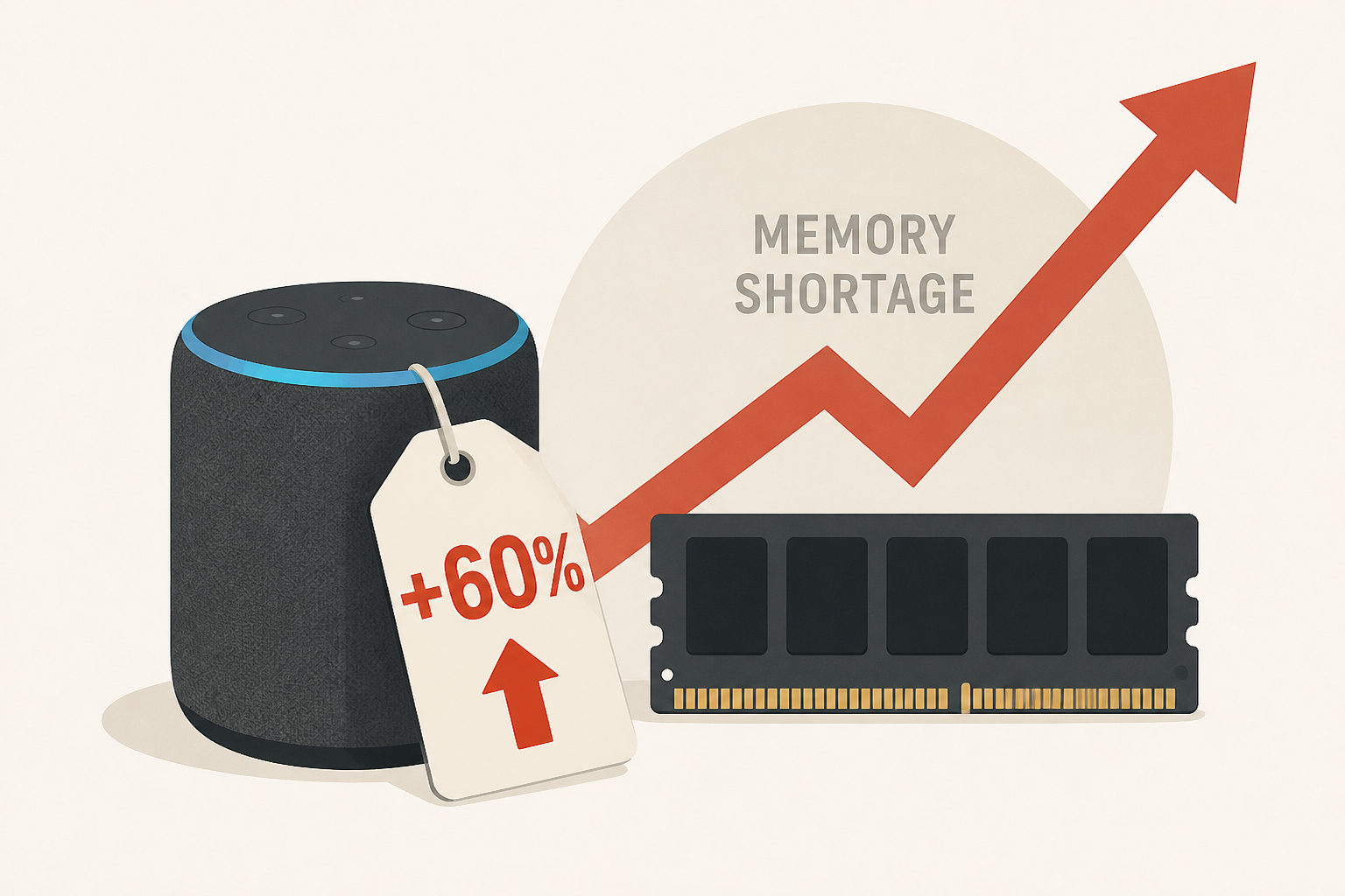 Amazon hikes hardware prices by 60 percent, blaming memory shortage