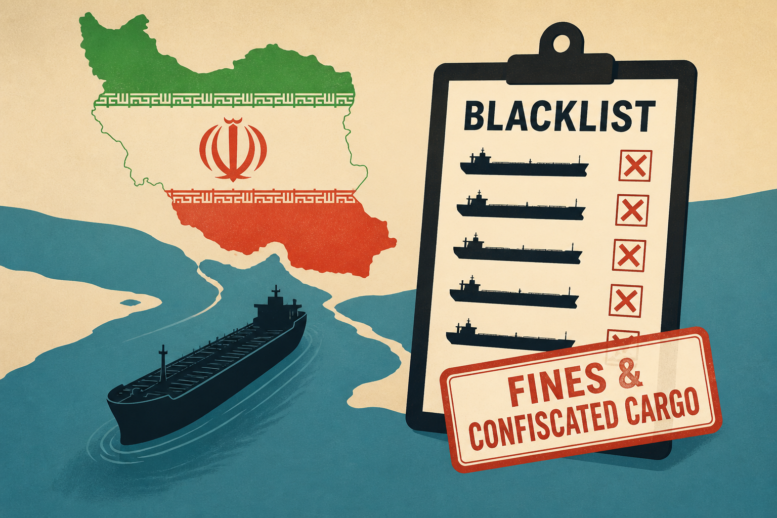 Iran blacklists 45 tankers in Strait of Hormuz, threatens fines and confiscated cargo