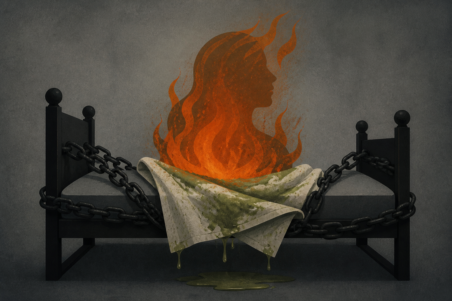 Woman 'burned inside by acid soaked cloths after ex-husband chained her to bed'