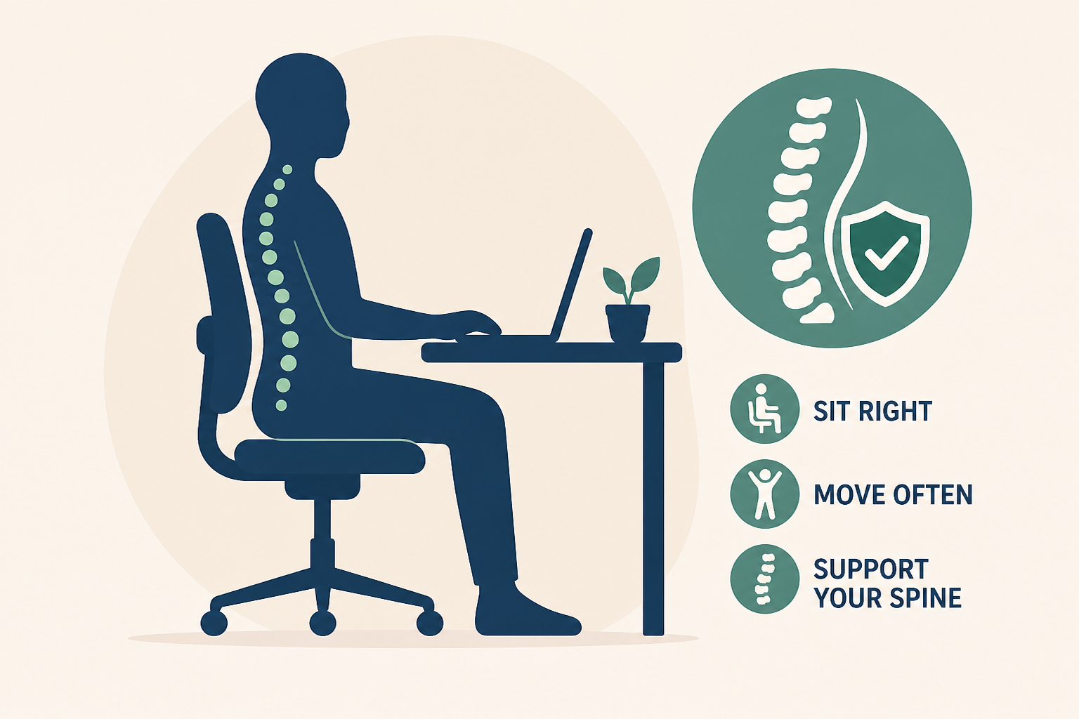 Sitting for long hours at the desk? Orthopaedic surgeon Dr Pushkar Chawla shares how to protect the back and spine