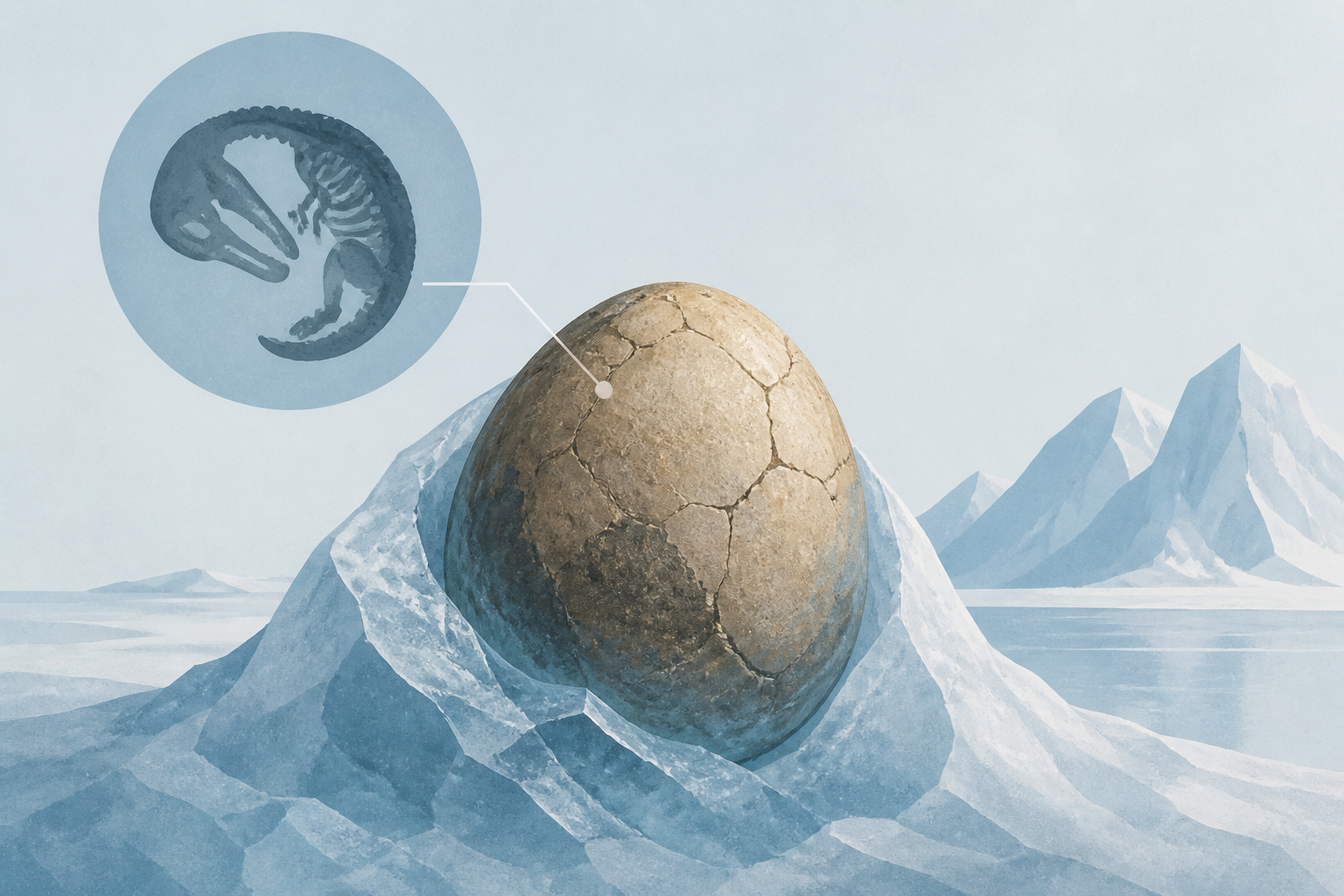 A Strange Fossilized Egg Has Surfaced from the Frozen Depths of Antarctica
