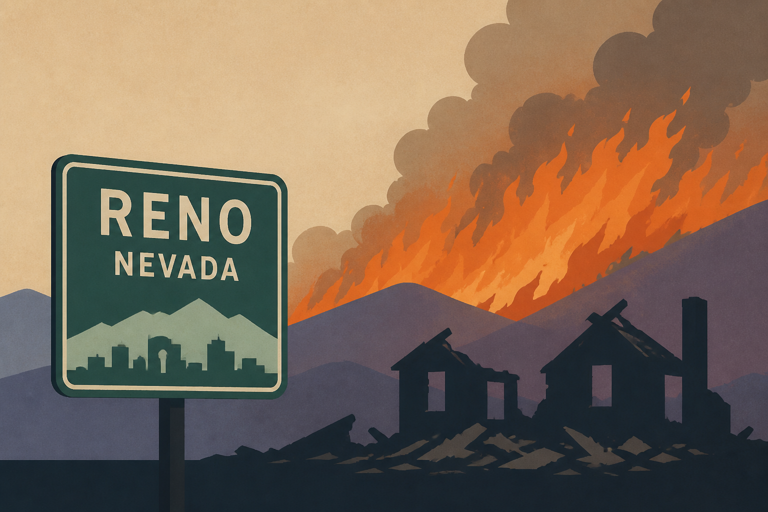 Wildfire near Reno, Nevada, destroys more than 30 homes