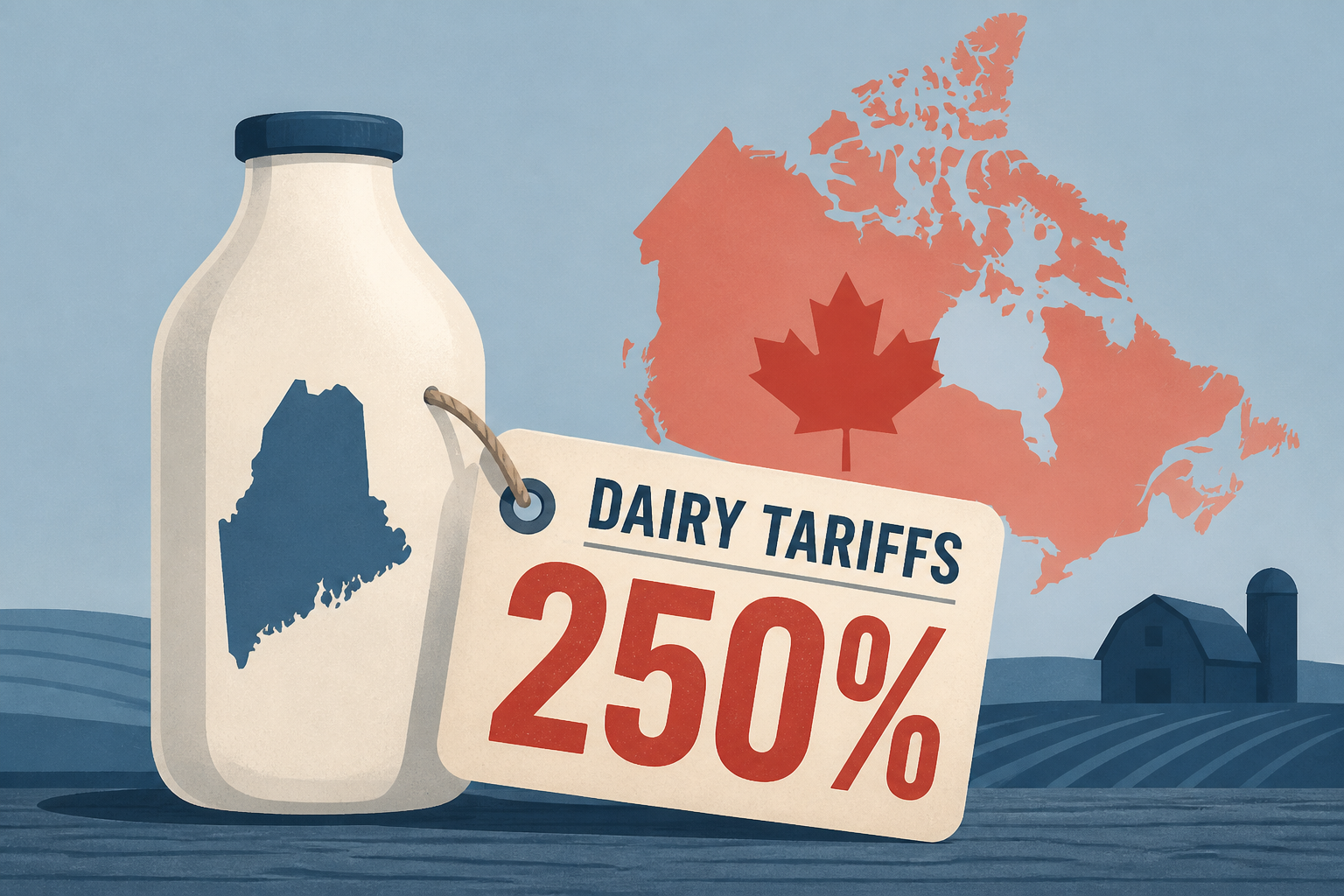 JD Vance tells Maine farmers they face 250% dairy tariffs in Canada