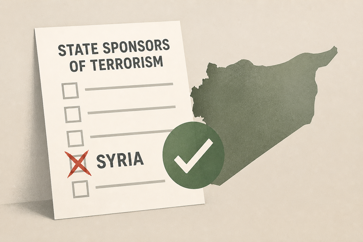 US removes Syria from list of state sponsors of terrorism