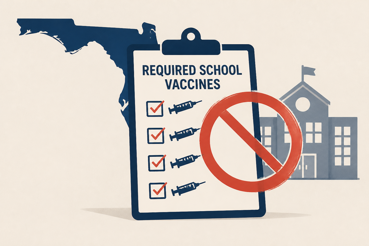 Florida seeks repeal of four required vaccines for schools