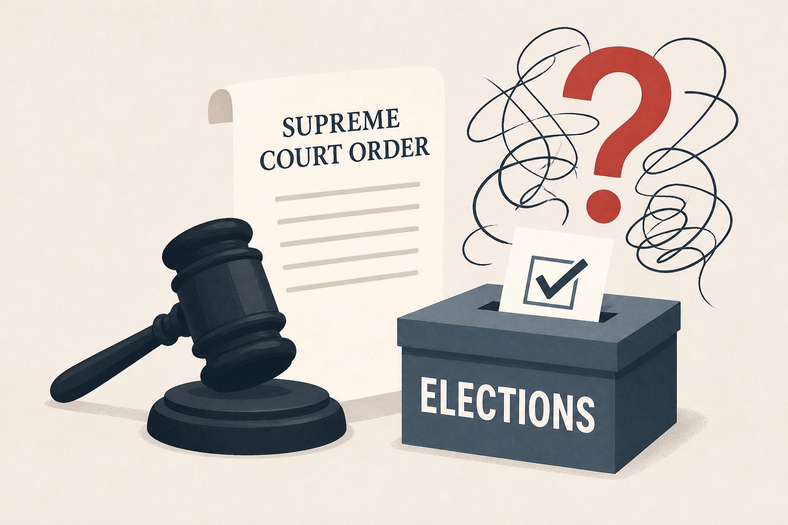 Supreme Court's order doesn't change elections yet. But it could bring 'chaos'