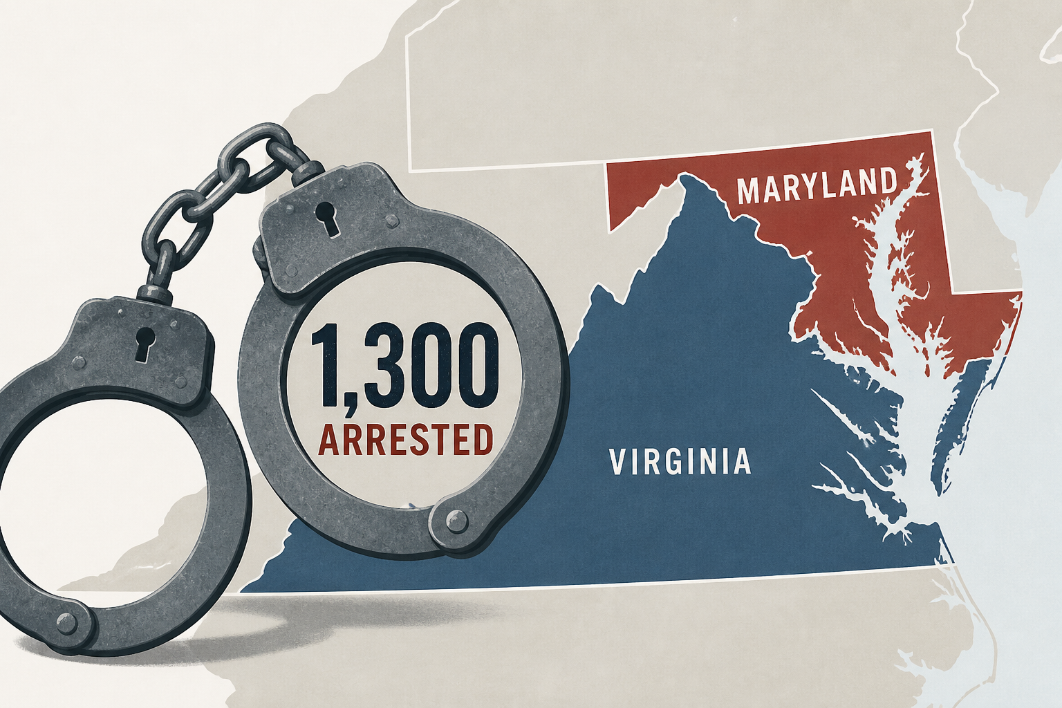 1,300 arrested after ICE's 'Operation Safe Community' in Virginia and Maryland
