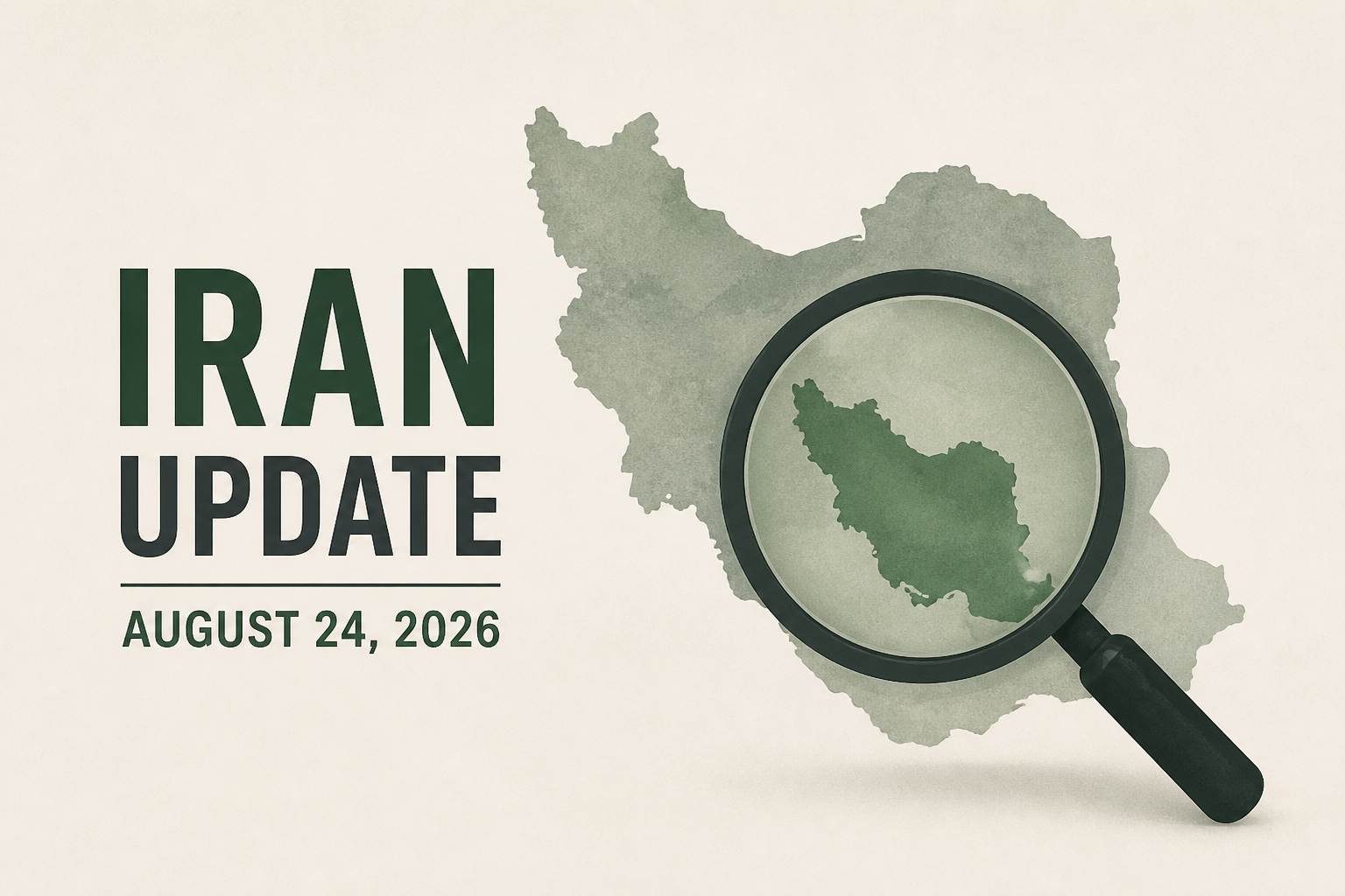 Iran Update, August 24, 2026