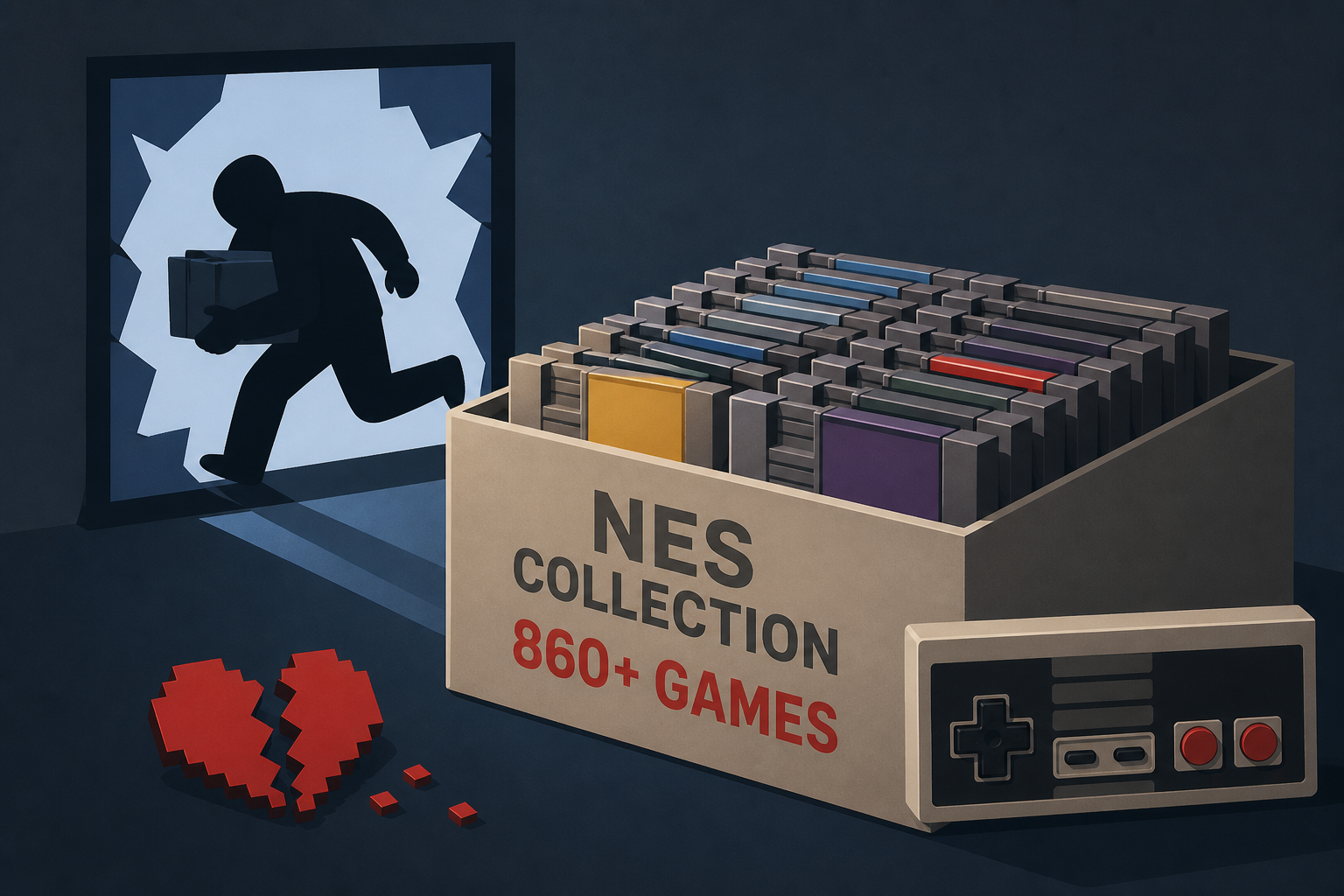 "I Don't Think I'll Collect Another Thing Again" - Prized NES Collection Of Over 860+ NES Games Stolen In Heartbreaking Burglary