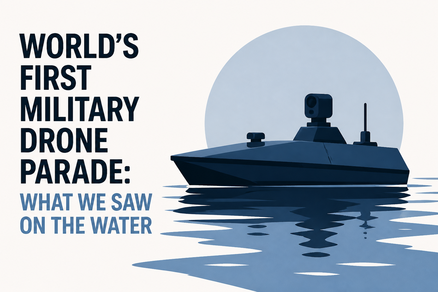 World’s First Military Drone Parade: What We Saw On The Water