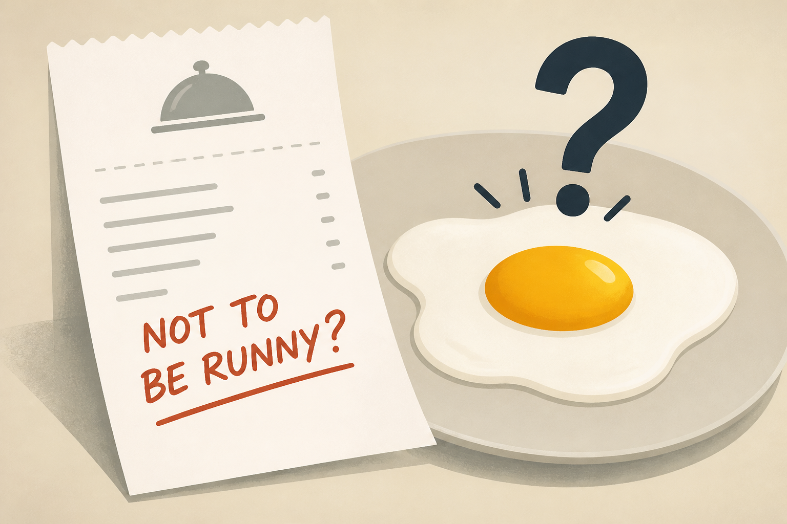 Horrified tourist left in shock at note on receipt after asking for eggs ‘not to be runny’