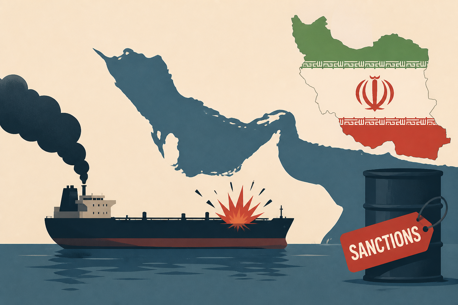 Oil tanker attacked in Strait of Hormuz as Iran claims plan to shoulder Trump sanctions
