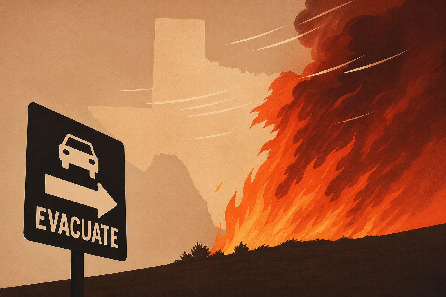 Evacuations ordered as wind-whipped Ross Fire in Texas explodes to 50,000 acres in just hours