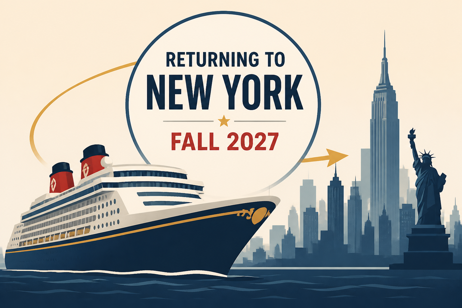 BREAKING: Disney Cruise Line Returning to New York in Fall 2027