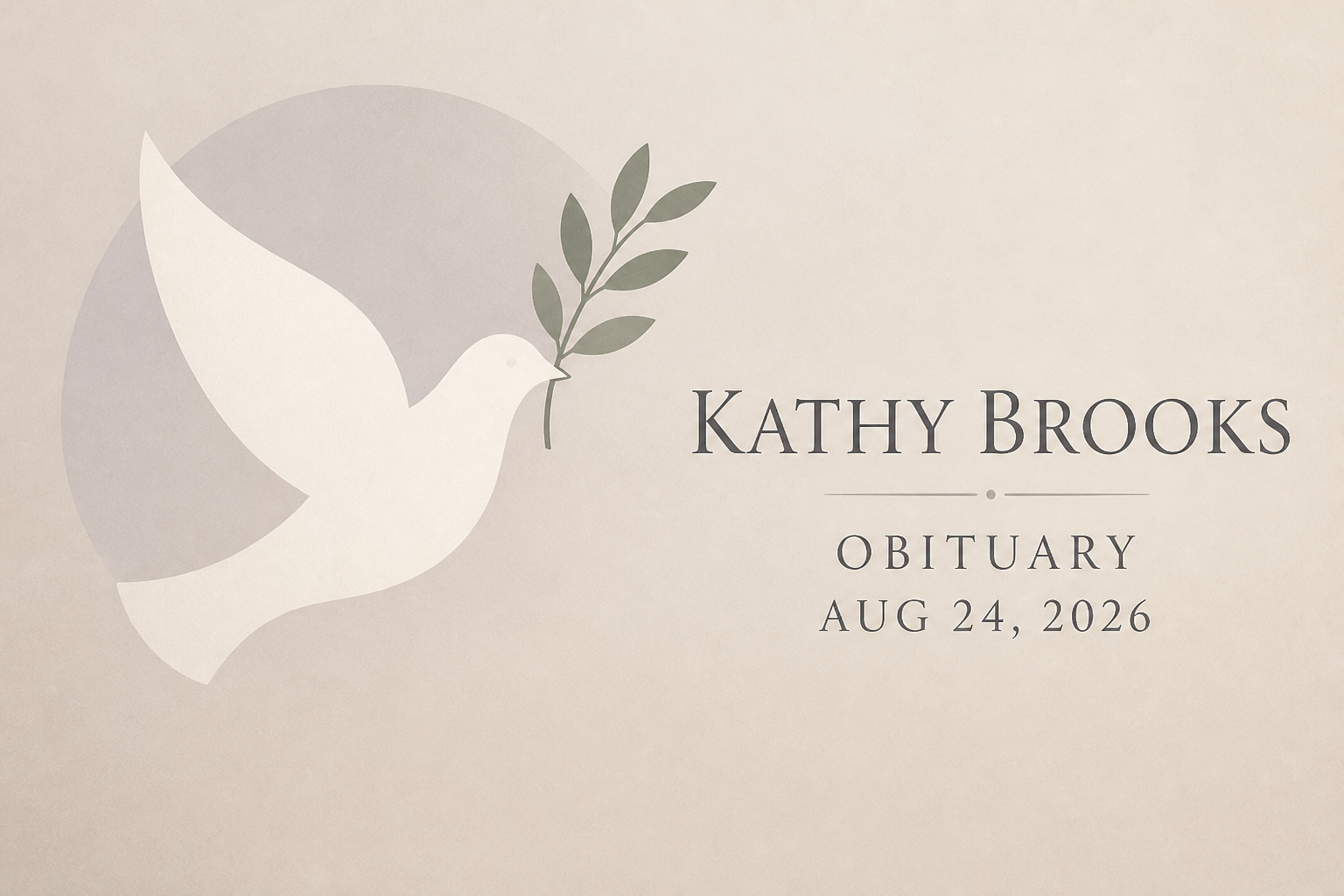 Kathy Brooks Obituary Aug 24, 2026