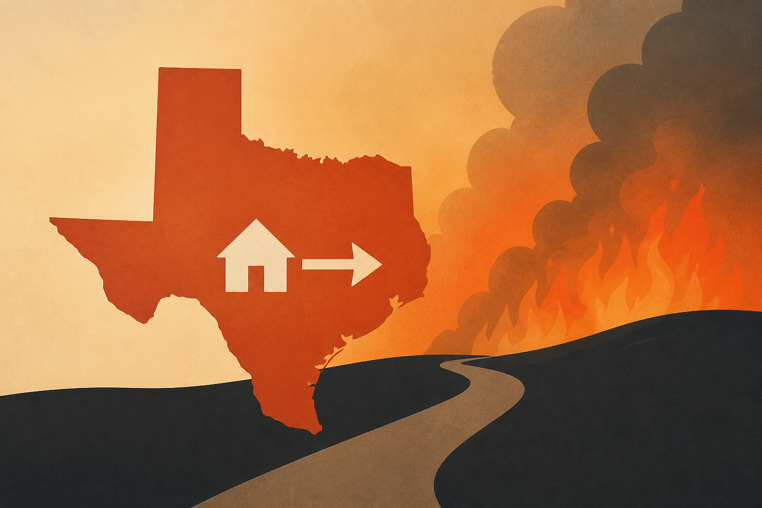 Texas wildfire forces evacuations even as Reno fire slows