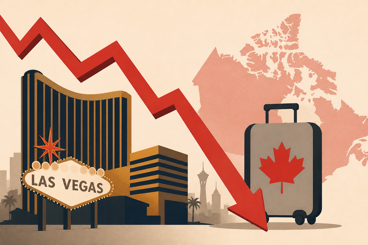 Vegas Hotels Worry About Losing Canadian Tourism Amid Trump Trade Wars