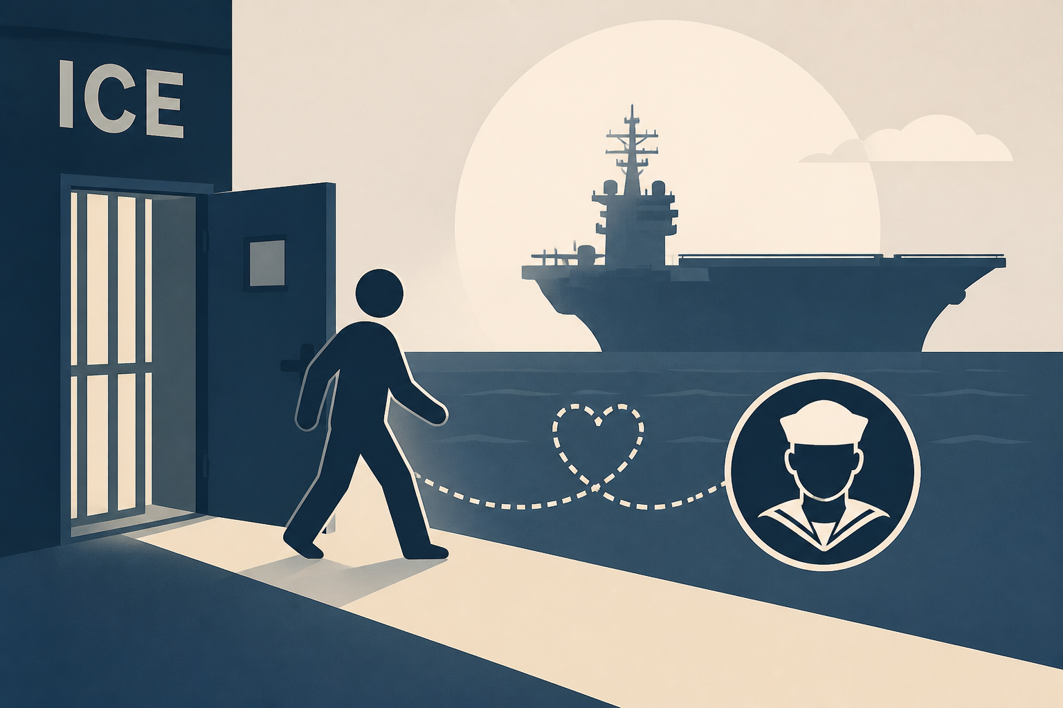 ICE releases father of U.S. Navy sailor serving on USS Abraham Lincoln