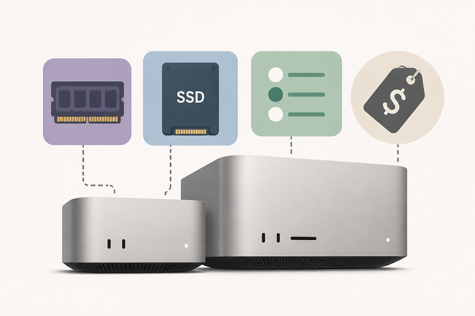 Memory and Storage Configurations and Pricing for the New Mac Minis (M6/M5 Pro) and Mac Studios (M5 Max/M5 Ultra)