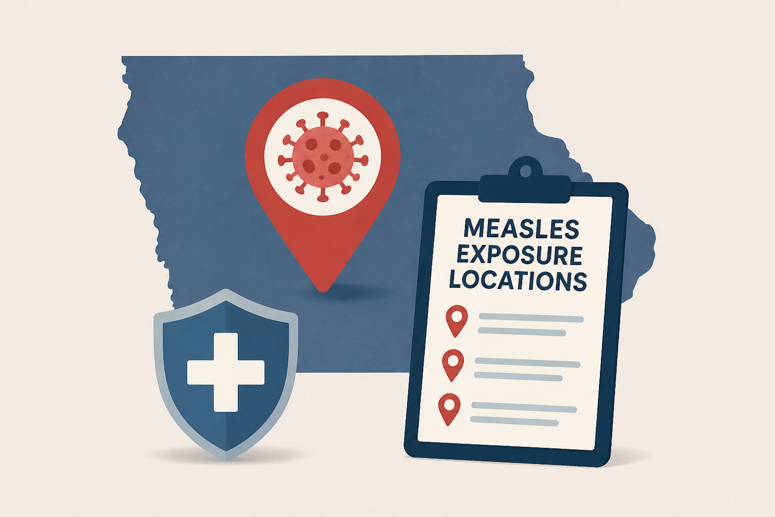 Iowa HHS identifies potential measles exposure locations
