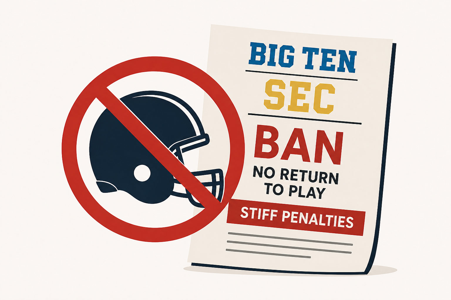 Big Ten, SEC ban NFL players from returning to play, threatens stiff penalties