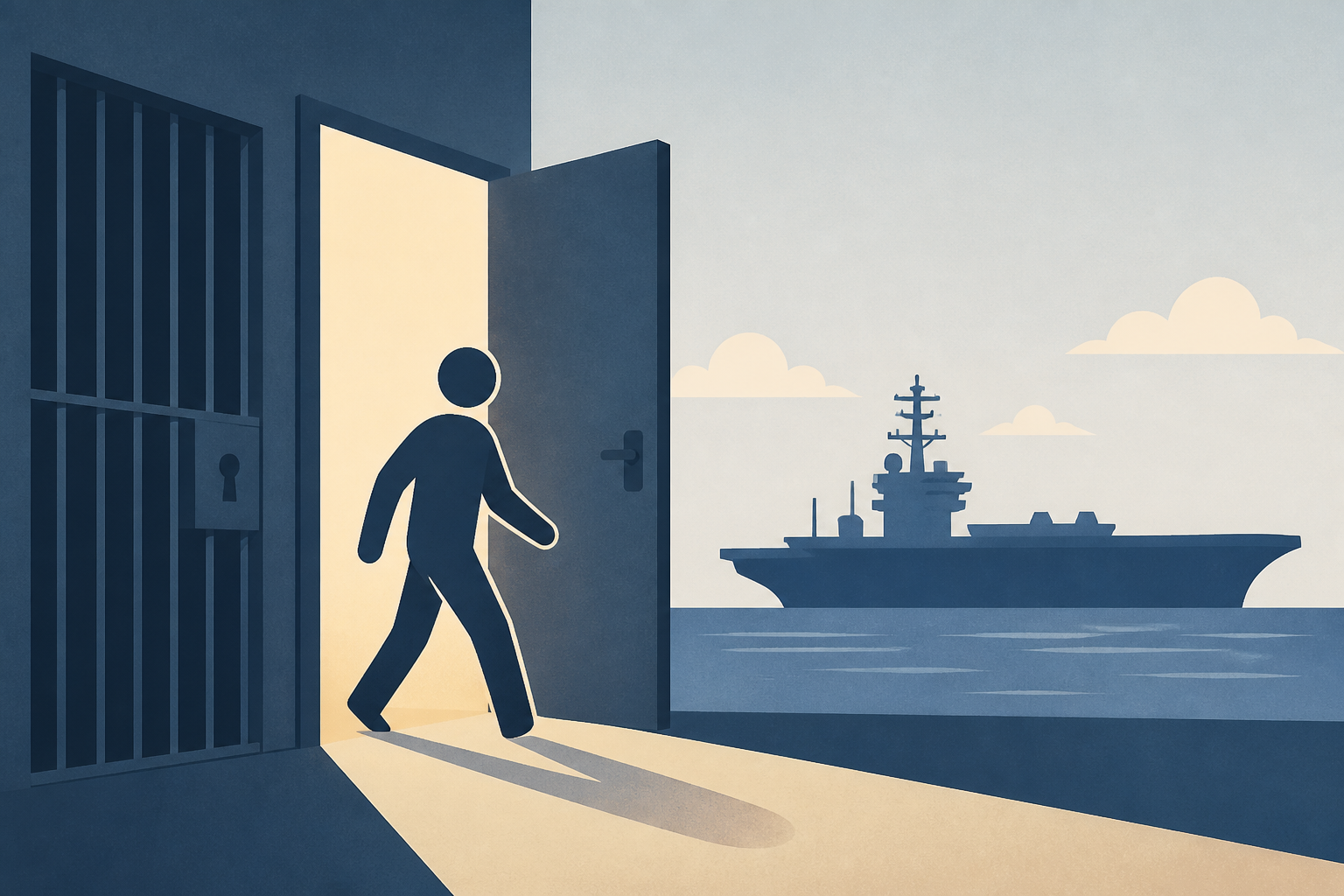 Father of Navy sailor aboard USS Lincoln released from immigration custody