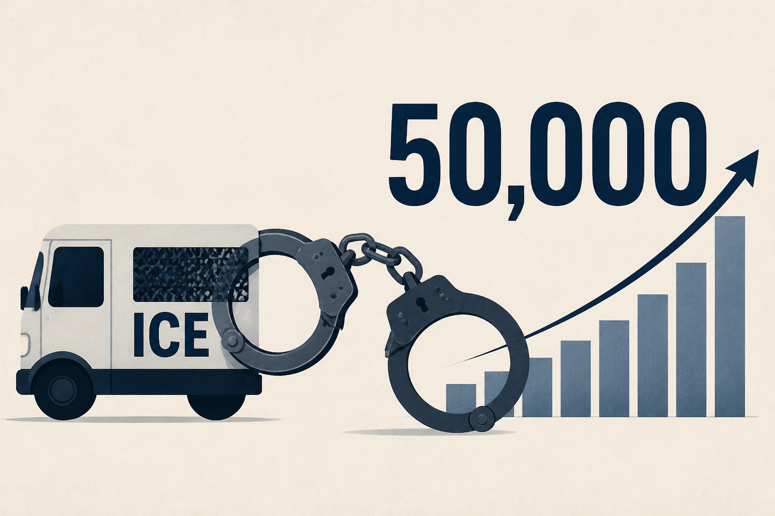 ICE arrests jumped to nearly 50,000 in July
