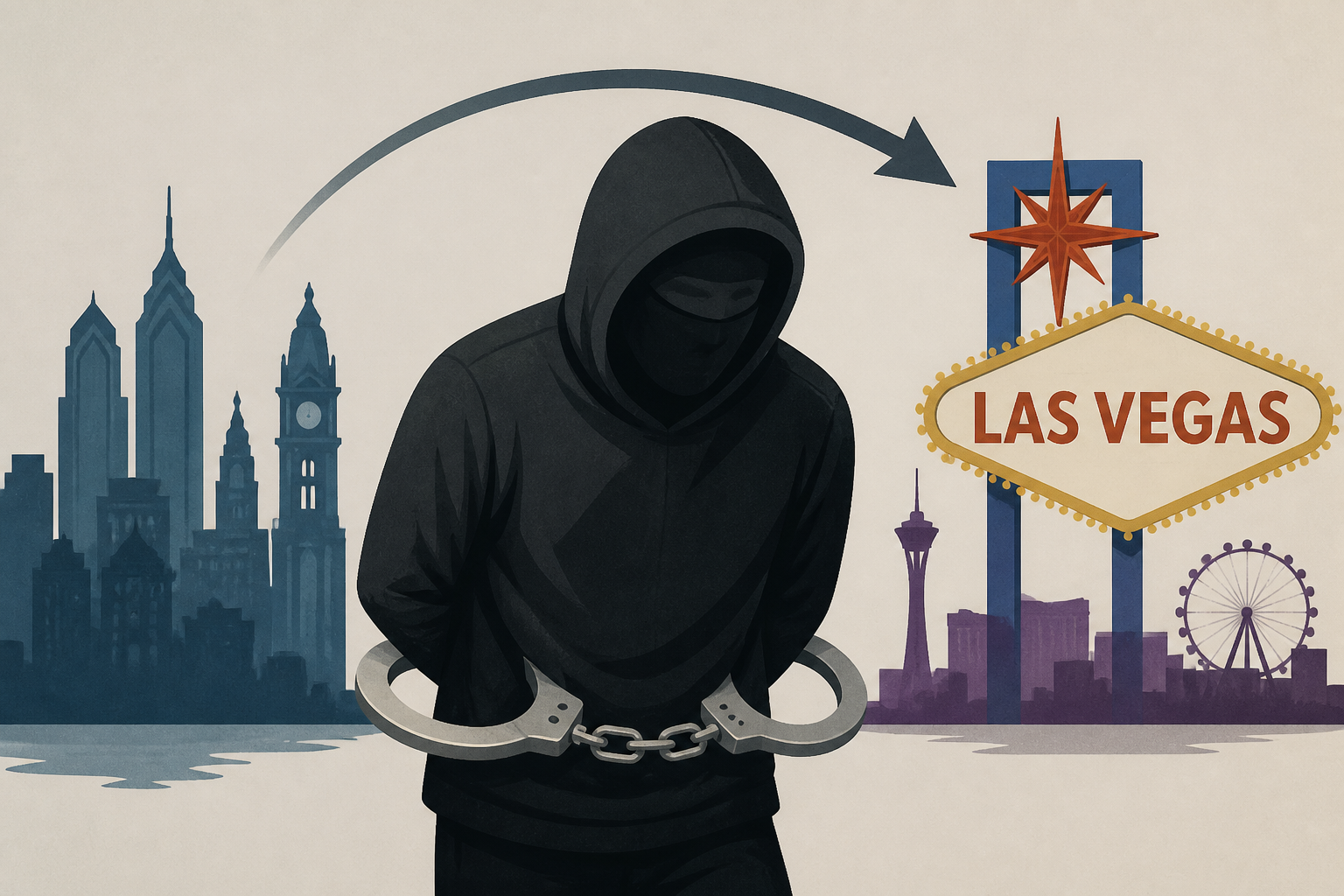 Masked man wanted for terrorizing Philadelphians captured in Las Vegas