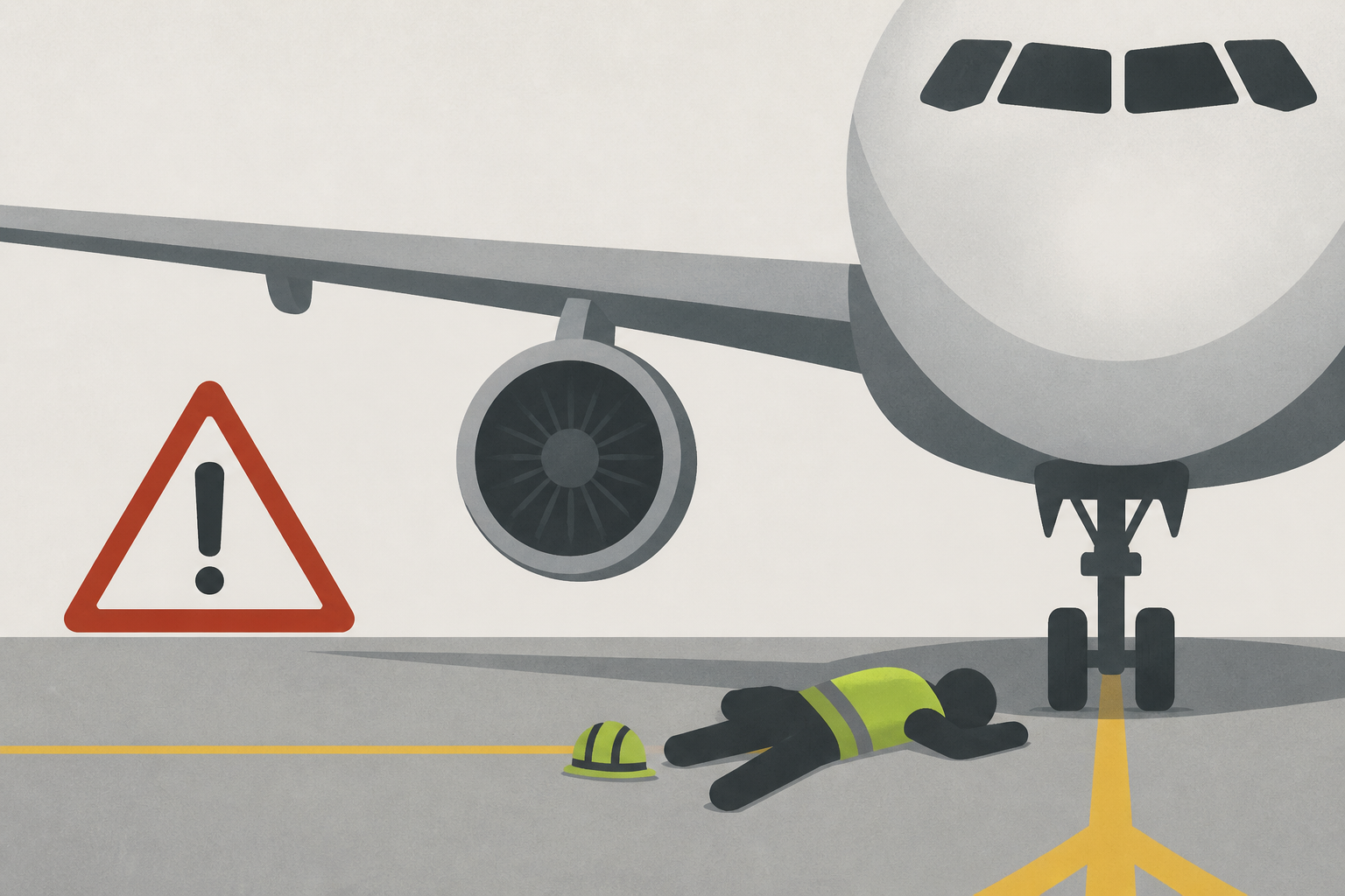 Airport worker hit and killed on tarmac by taxiing passenger plane in 'unfortunate incident' as probe launched