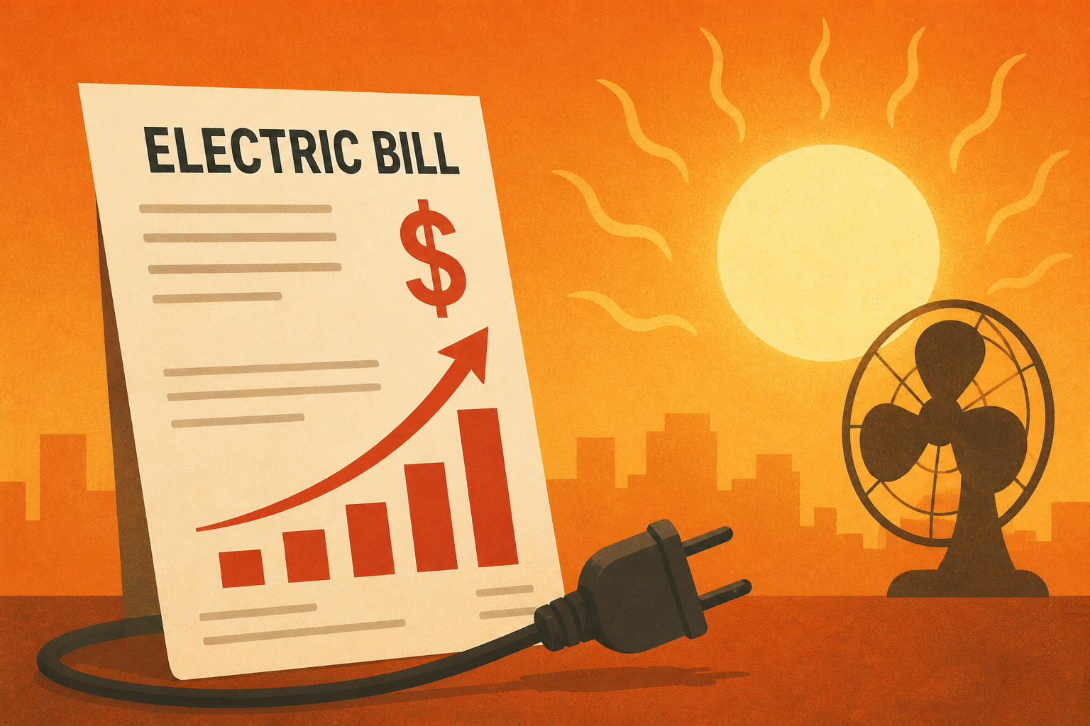 In summer heat, high electric bills spark anger and fear : NPR
