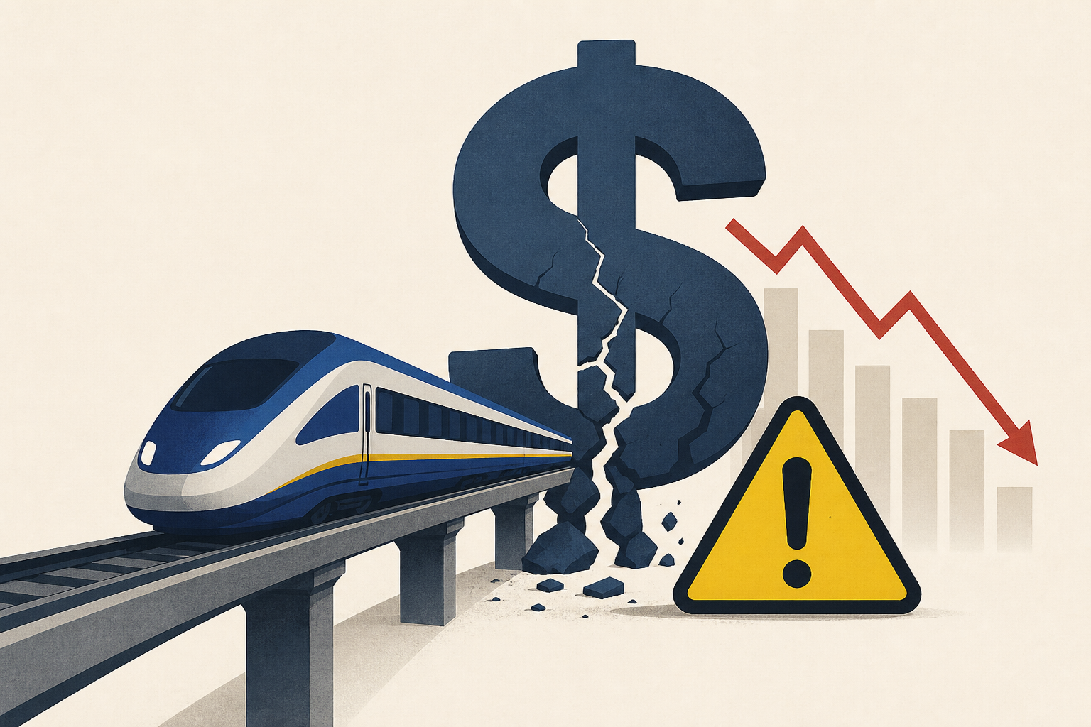 California high-speed rail faces $231B funding crisis as watchdog warns