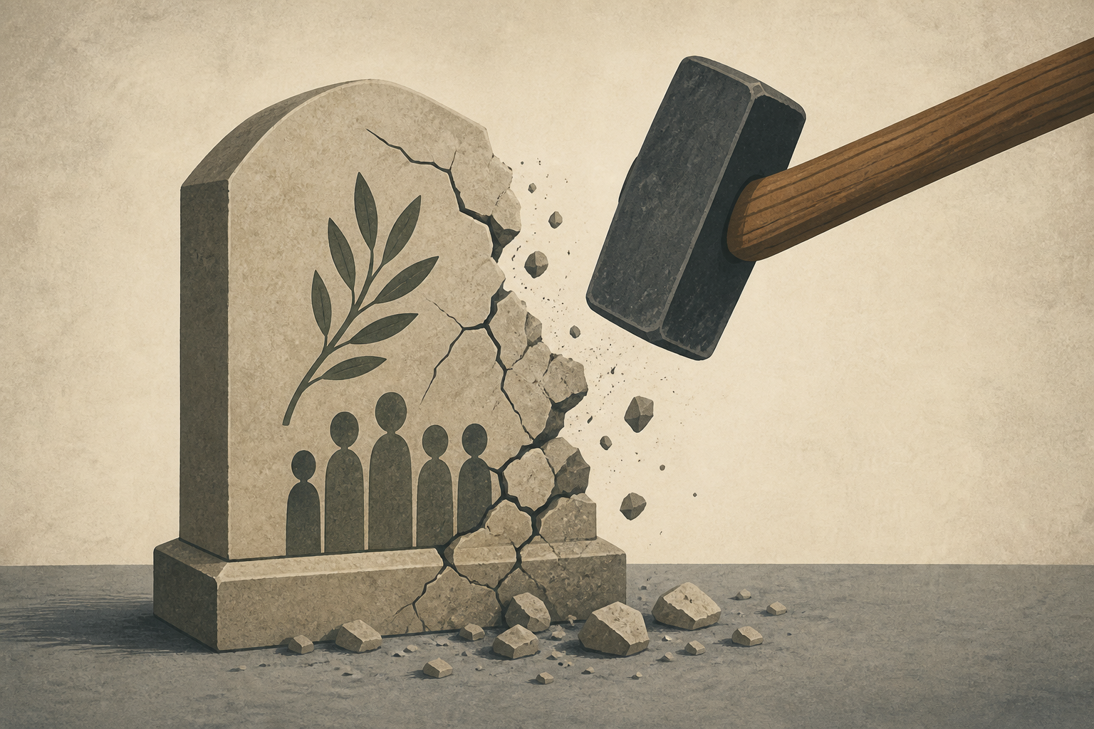 Far-right Israeli lawmaker damages Palestinian memorial with sledgehammer
