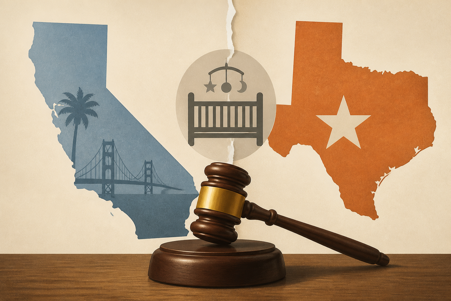 California couple confront their surrogate in a Texas court as dispute over newborn escalates