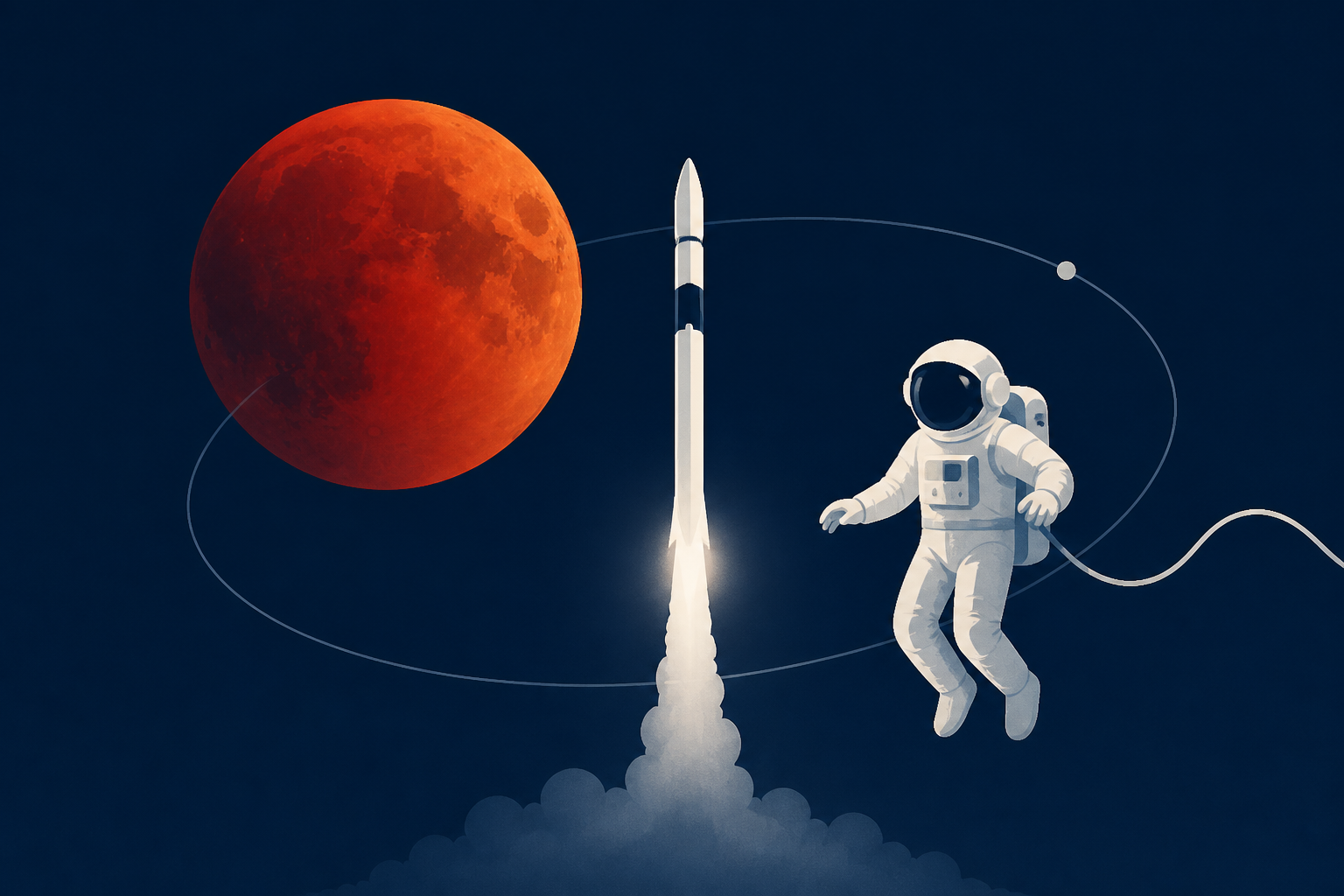 A blood moon, a SpaceX milestone, a spacewalk and Trump to honor Artemis astronauts: 4 space stories to watch this week