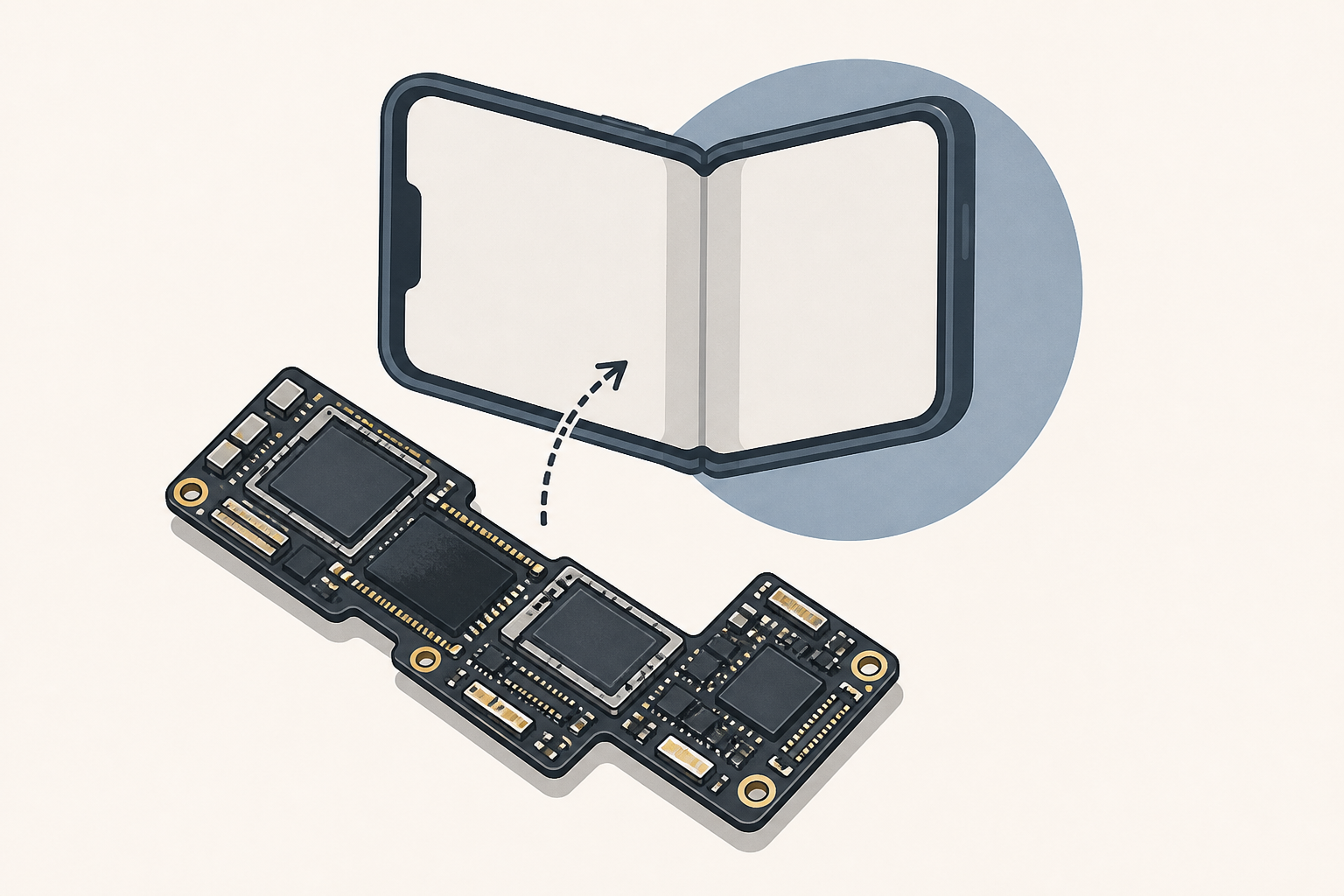Alleged Foldable iPhone Motherboard Photos Surface Online