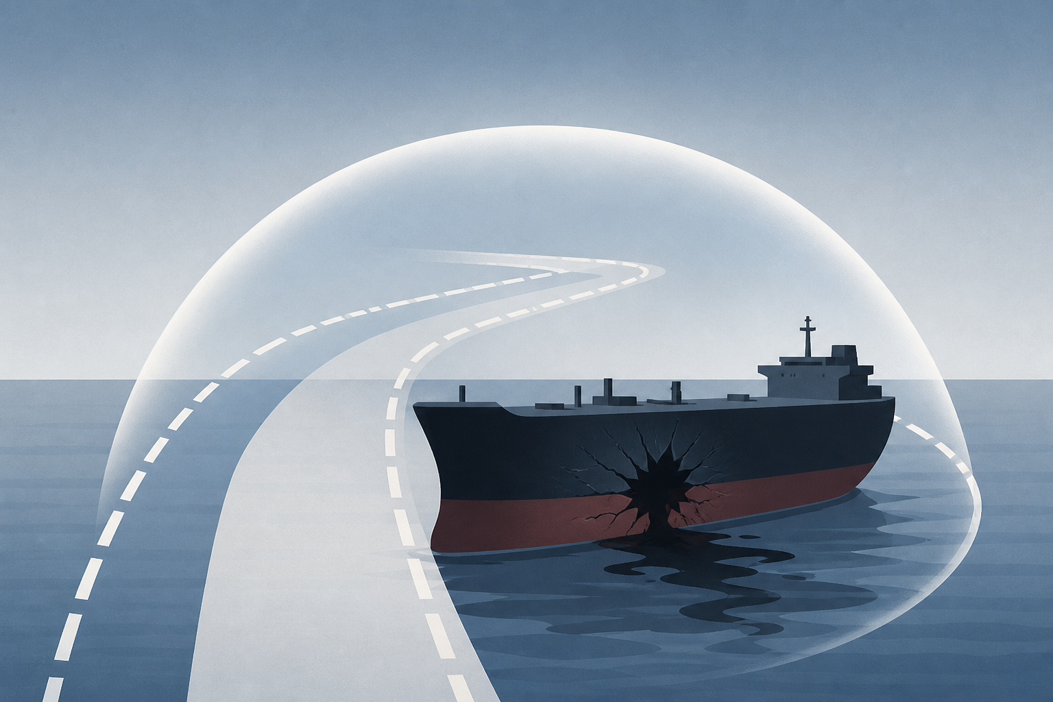 Hormuz oil tanker hit in US-protected route