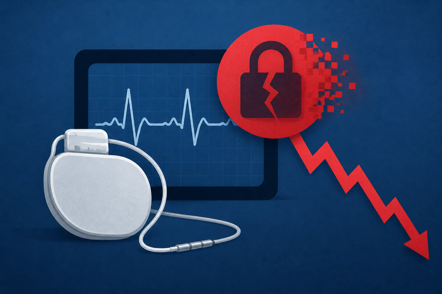 Medical device maker Boston Scientific is being hit by a cyberattack. The shares are falling