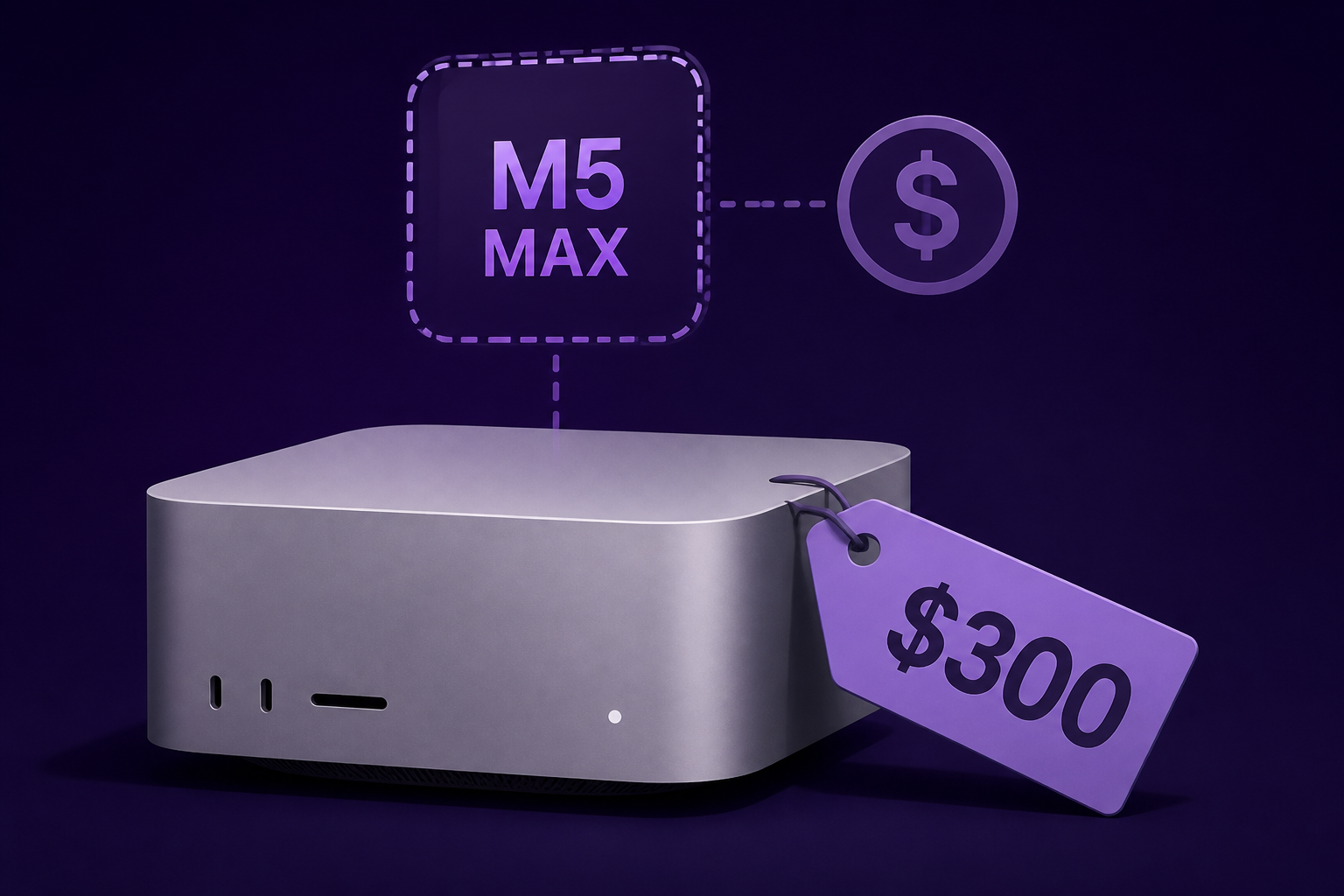 There's a $300 gotcha in an M5 Max Mac Studio upgrade