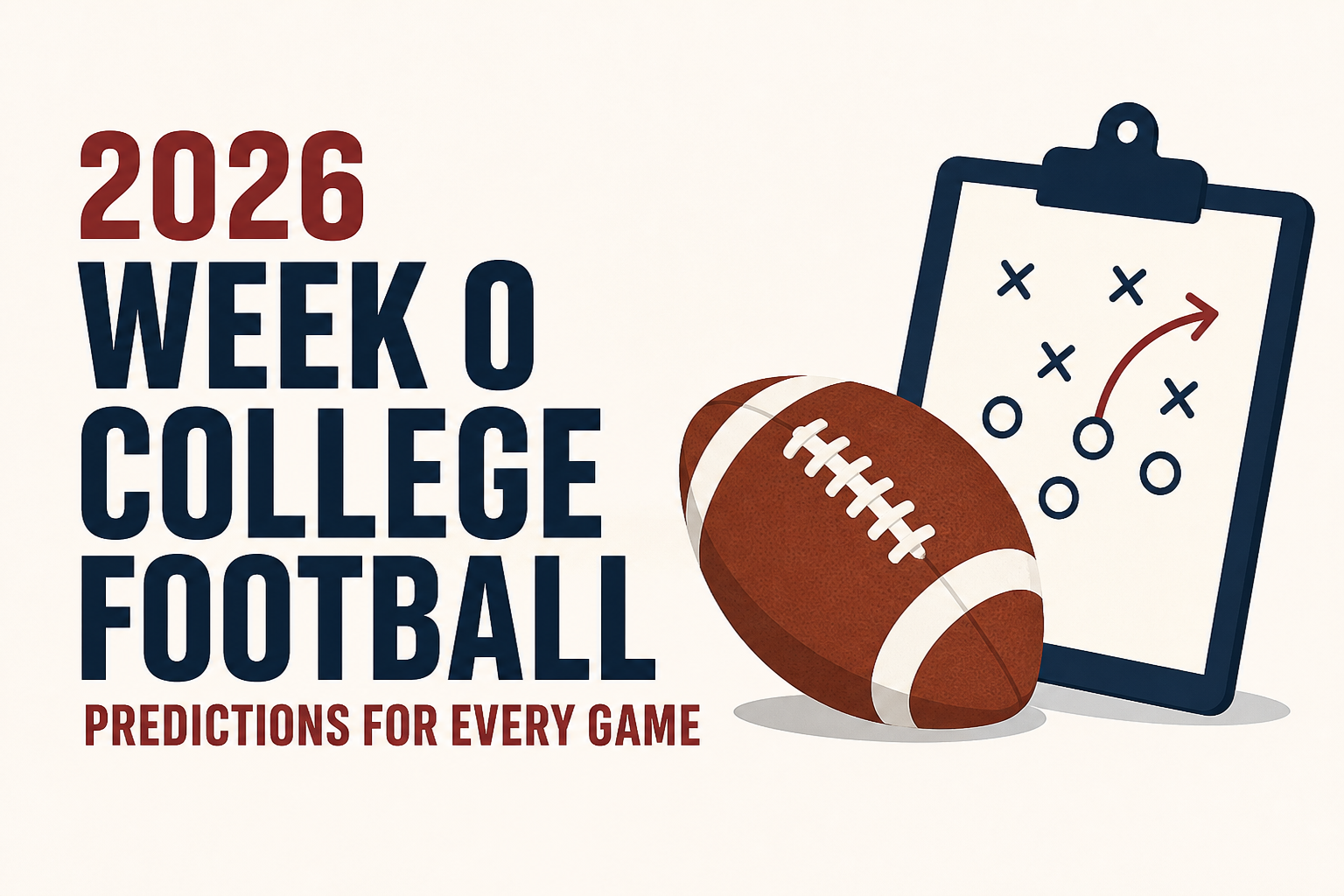 2026 Week 0 College Football Predictions for Every Game